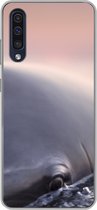 Samsung Galaxy A30s hoesje - Dolfijn - Water - Close up - Siliconen Telefoonhoesje