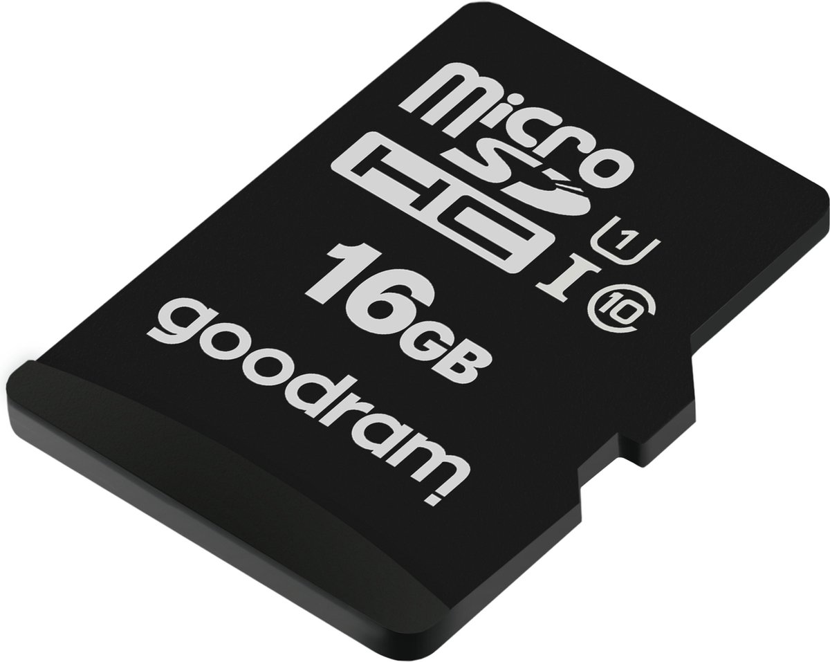 Goodram M1A4 Serie - MicroSDHC Geheugenkaart - 16GB - UHS-I - Adapter inbegrepen