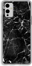 CaseCompany® - OnePlus 9 hoesje - Zwart Marmer 2 - Soft Case / Cover - Bescherming aan alle Kanten - Zijkanten Transparant - Bescherming Over de Schermrand - Back Cover