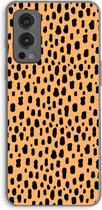 CaseCompany® - OnePlus Nord 2 5G hoesje - Panter - Soft Case / Cover - Bescherming aan alle Kanten - Zijkanten Transparant - Bescherming Over de Schermrand - Back Cover