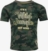 TwoDay jongens T-shirt met camouflage print - Groen - Maat 98/104