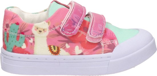 Sneakers | Meisjes | Pink Green | Canvas | Go Banana's | Maat 29 | bol.com