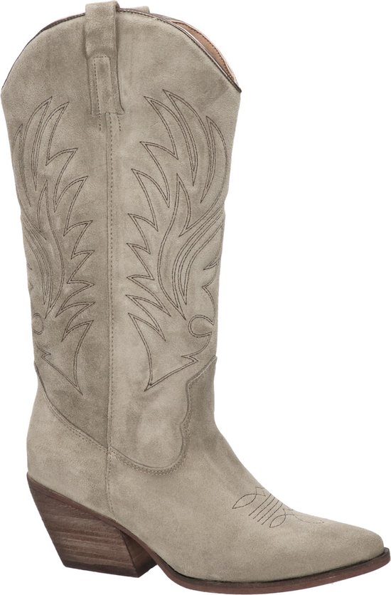 Nelson dames cowboylaars - Beige - Maat 40 | bol.com