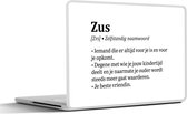 Autocollant pour ordinateur portable - 15,6 pouces - Définition de sœur - Dictionnaire - Soeur - Citations - Dictons