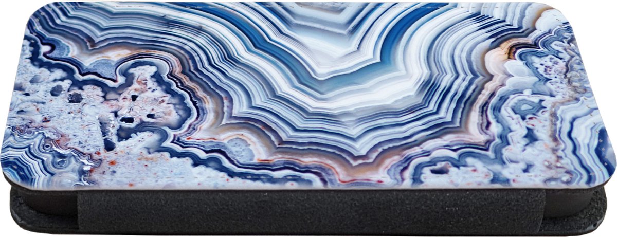 Telefoonhoesje Geschikt voor iPhone 11 telefoonhoesje - Natuurstenen - Abstract - Chic - Met vakjes - Wallet case met magneetsluiting