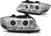 Xenon koplampen chroom BMW E90 E91 09-11 LED DRL AFS