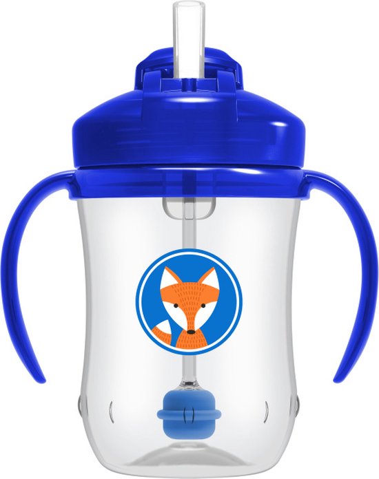 Dr. Brown's Rietjesbeker - 6+ maanden - Blauw - 270 ml