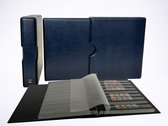 Importa Luxe Losbladig Insteekalbum + Luxe Cassette - de Luxe Blauw - voorzien van 25 losbladige insteekbladen - postzegels verzamelen