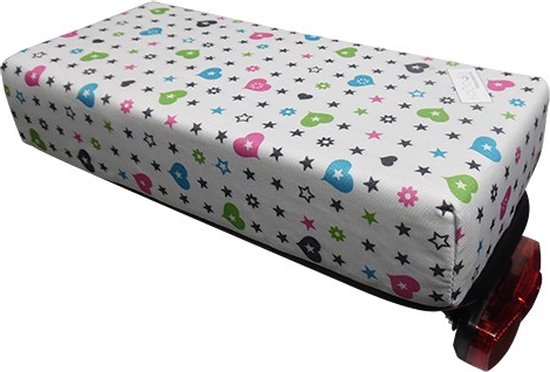 HOOODIE Big Cushie - Fietskussen Bagagedrager - Hartje - Kussentje fietsstoeltje