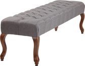 Elegante Zitbank Rovaniemi Stof LA 150 cm, Donkergrijs