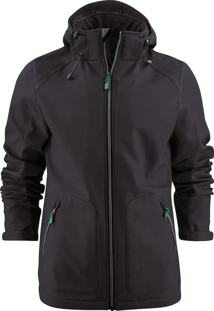 Printer Softshell Jas Karting - Zwart - Maat 5XL