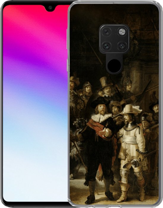 Coque Huawei P40 Lite - Nachtwacht - Rembrandt van Rijn - Art - Coque de téléphone en Siliconen