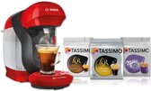 Compacte volautomaat BOSCH Tassimo Style TAS1103 - Rood - 1400 W - 0,7 L tank + 3 PACKS T-DISCS
