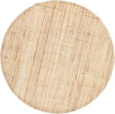 Placemat Linnen rond naturel set/6