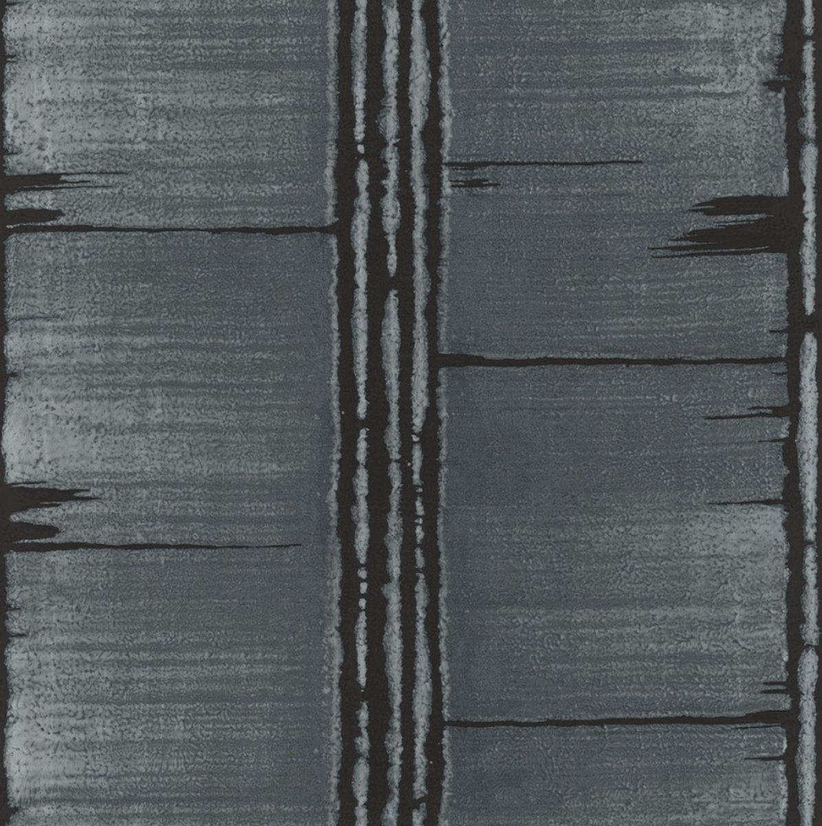 Bazaar - Behang - Hout - Wanddecoratie - Vliesbehang - Blauw - 0,53 x 10 M.