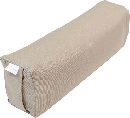 Bouclé Hoes Wasbaar OMNANA CUSHY Yoga Bolster - Vierkant, 65x30x15 Cm, Met Speltvulling En Fluwelen Hoes - Geschikt Voor Yin Yoga En Meditatie, Made In Germany Fluwelen Hoes Wasbaar