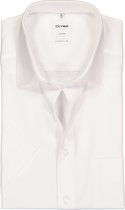 OLYMP Luxor comfort fit overhemd - korte mouw - AirCon wit - Strijkvrij - Boordmaat: 43
