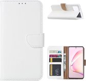 LuxeBass Hoesje geschikt voor Samsung Galaxy Note 10 Lite - Bookcase Wit - portemonnee hoesje - telefoonhoes - gsm hoes - telefoonhoesjes