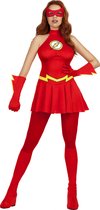 FUNIDELIA Flash kostuum voor vrouwen Superhelden - Maat: M - Rood