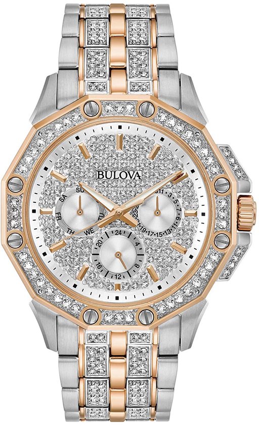 Bulova Crystal Octava 98C133 Horloge - Staal - Multi - Ø 41 mm