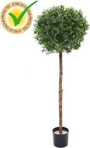 Ilex bol kunstboom op stam 135 cm UV - 100% Tevredenheidsgarantie