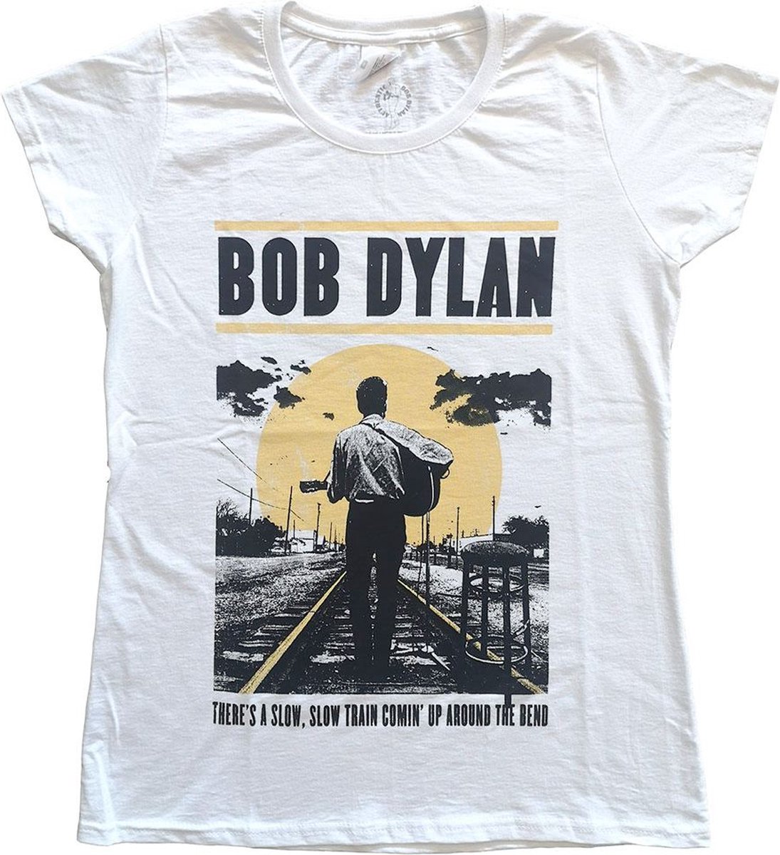 Bob Dylan - Slow Train Dames T-shirt - S - Wit