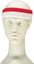 Apollo - Feest hoofdband - gekleurde hoofdband rood-wit one size 2