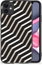 Bumper Hoesje Geschikt voor iPhone 11 GSM Hoesje met Zwarte rand Illusion