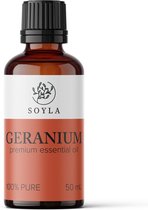 Biologische Geranium olie - 50 ml - Egypte - Pelargonium Graveolens - Etherische olie - Gecertificeerd BIO