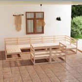 Decoways - 9-delige Loungeset massief grenenhout