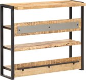Decoways - Bartafel 120x40x101 cm ruw mangohout