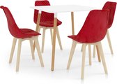 Decoways - 5-delige Eethoek rood