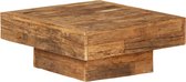 Decoways - Salontafel 70x70x30 cm massief gerecycled hout