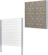 Decoways - Schanskorf dubbelstaafmat 2,008x2,03 m 8m (lengte) staal zilver