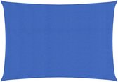 vidaXL Zonnezeil 160 g/m² 2,5x4 m HDPE blauw