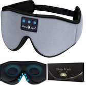 LC-dolida Slaaphoofdtelefoon, bluetooth, slaapmasker, muziek, oogmasker, lichtblokkerende slaapbril met draadloze 5.0 headset, zacht en comfortabel voor dutjes, slapen, yoga en reizen, wasbaar