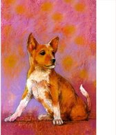 Ansichtkaart Christofoor Hond (Loes Botman) - 10,5x15x0,5 cm - 5 stuks - Groot Brittanië - Ecostory