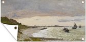 Wanddecoratie buiten The Coast at Sainte-Adresse - Schilderij van Claude Monet - 160x80 cm - Tuindoek - Buitenposter