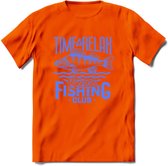 Time To Relax - Vissen T-Shirt | Grappig Verjaardag Vis Hobby Cadeau Shirt | Dames - Heren - Unisex | Tshirt Hengelsport Kleding Kado - Oranje - S