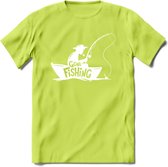 Vissen T-Shirt | Grappig Verjaardag Vis Hobby Cadeau Shirt | Dames - Heren - Unisex | Tshirt Hengelsport Kleding Kado - Groen - XL