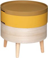 Eazy Living Bijzettafel Ø 40 cm Monet Geel - Hout