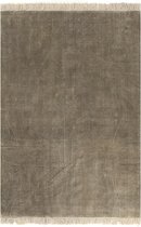 vidaXL Kelim vloerkleed 120x180 cm katoen taupe