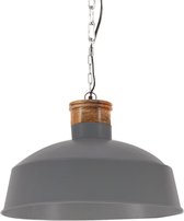 vidaXL Hanglamp industrieel E27 58 cm grijs