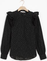 Sissy-Boy - Zwarte broderie blouse