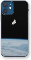 Case Company® - iPhone 12 hoesje - Alone in Space - Soft Case / Cover - Bescherming aan alle Kanten - Zijkanten Transparant - Bescherming Over de Schermrand - Back Cover