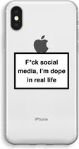 CaseCompany® - iPhone XS hoesje - I'm dope - Soft Case / Cover - Bescherming aan alle Kanten - Zijkanten Transparant - Bescherming Over de Schermrand - Back Cover