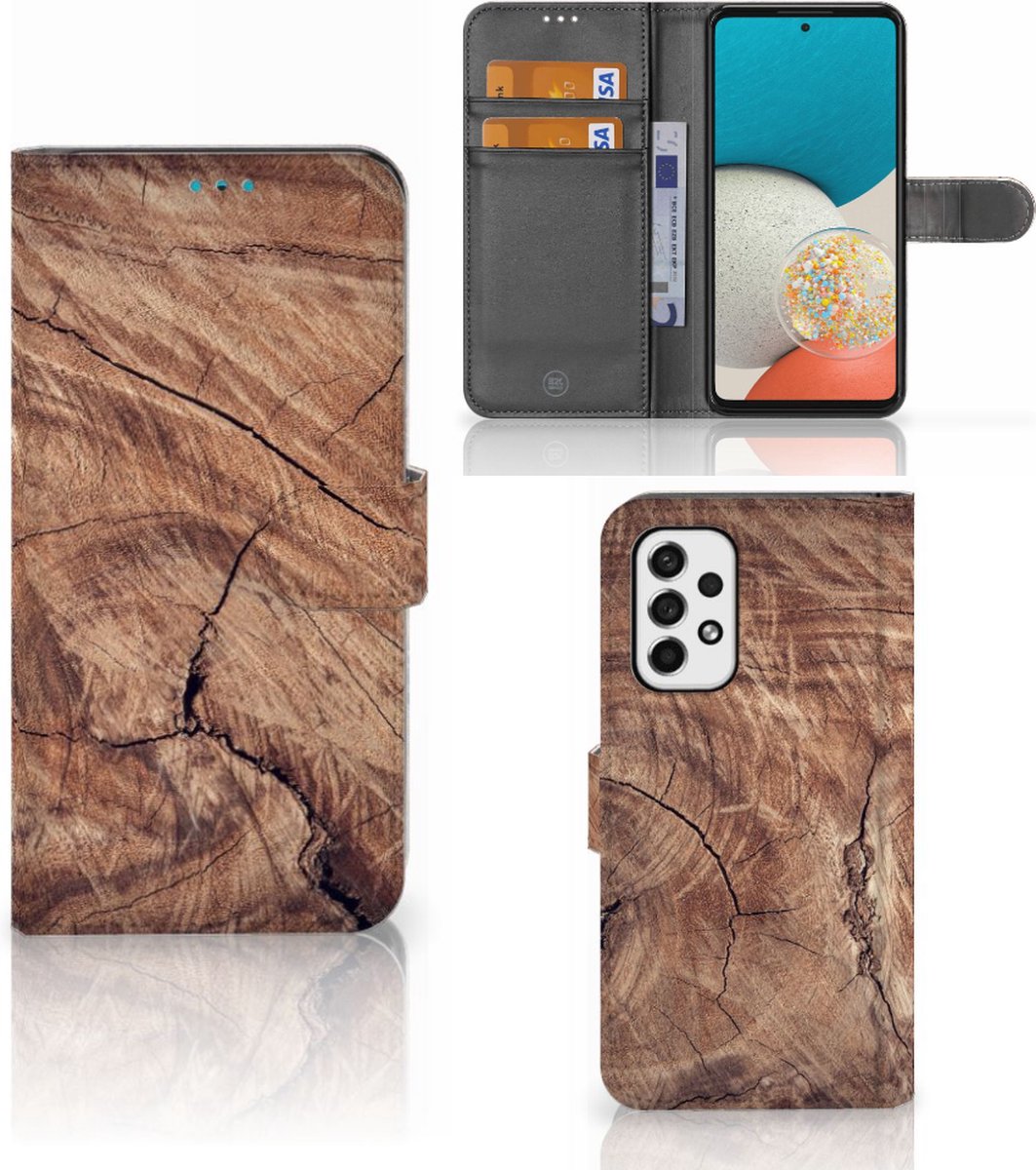 Samsung Galaxy A53 Book Style Case Tree Trunk