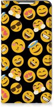 Telefoon Hoesje Geschikt voor Samsung Galaxy S22 Flip Cover Emoji