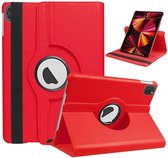 Hoes geschikt voor iPad pro 2020 / 2021 bookcase Draaibare Rood - Hoes geschikt voor iPad pro hoes 2021 / 2020 - Hoes geschikt voor iPad pro 11 2021 case Cover- Hoes geschikt voor iPad pro 2020 hoes