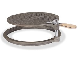 Lanterfant® Grillrooster Herman - Gietijzer - Hout - Draaibaar